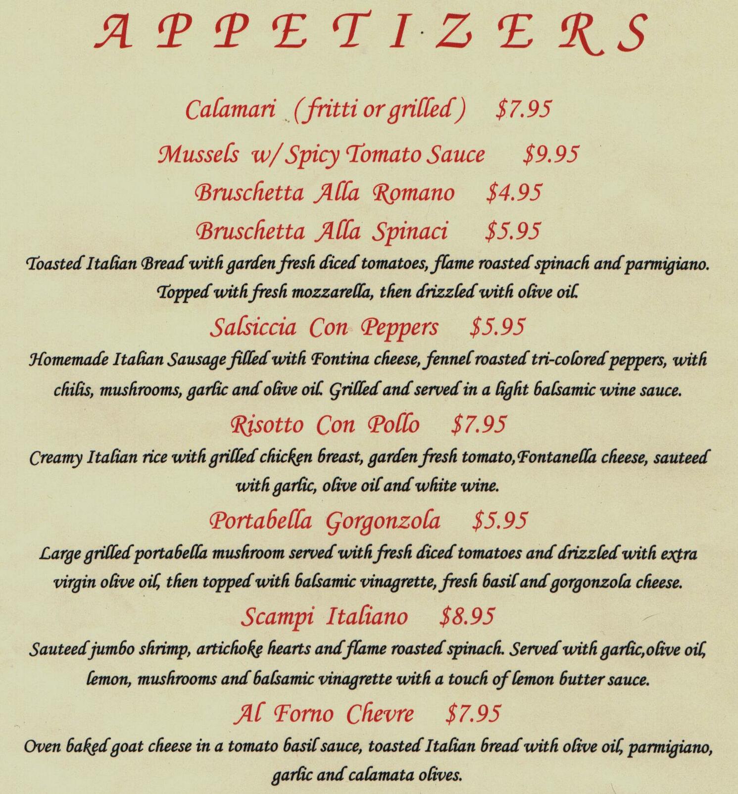 appetizers