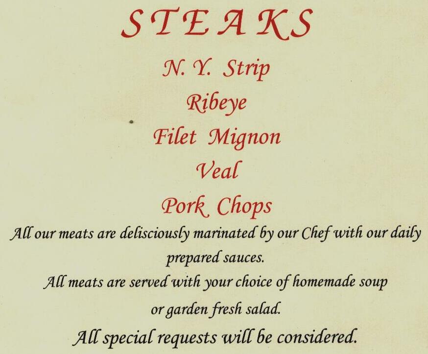 Dinner Steaks