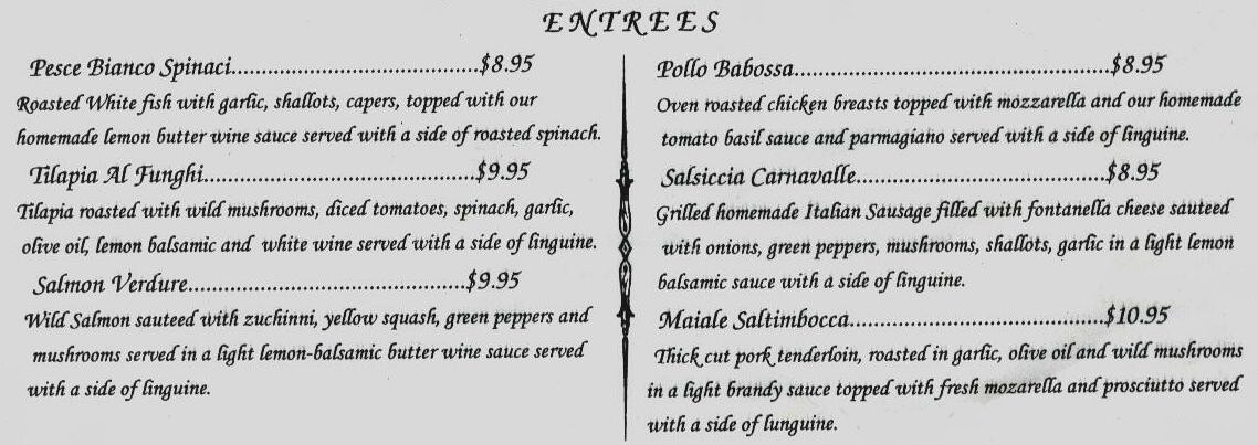 lunch entrees